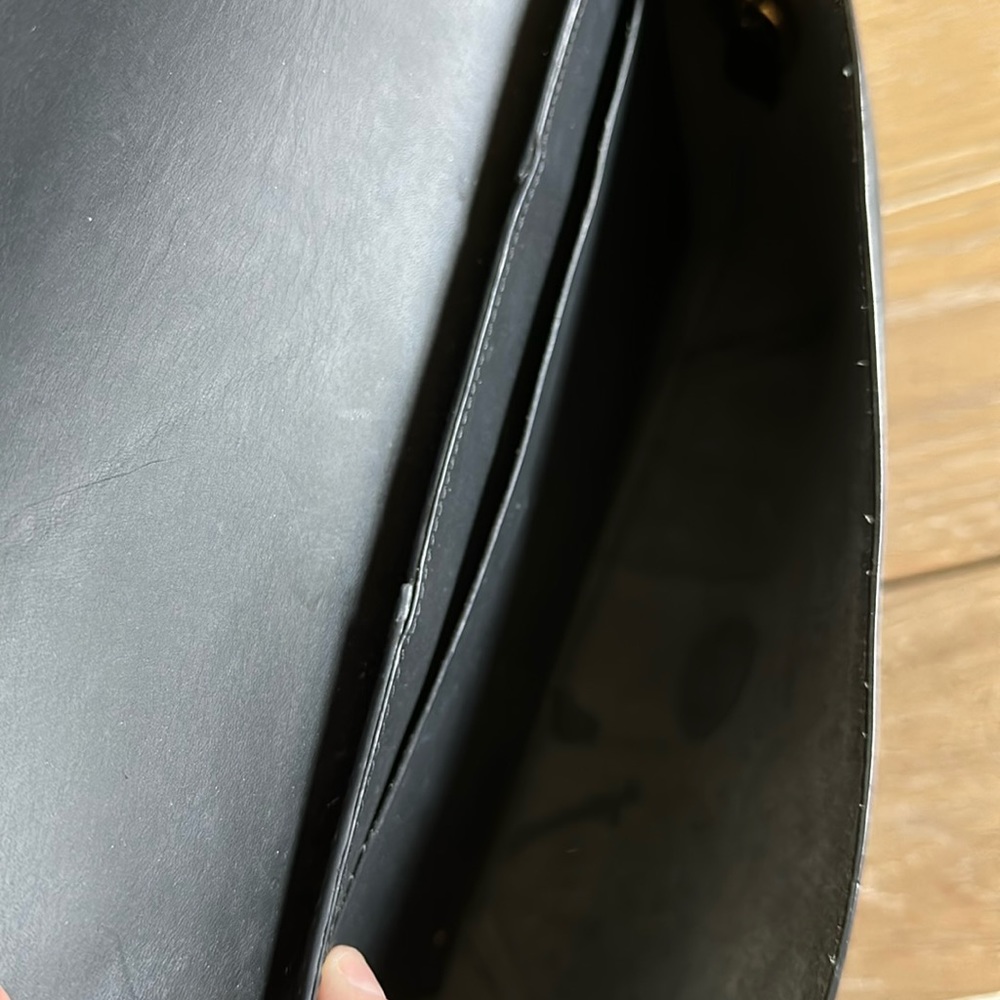 Janessa Leone Joan suede full grain leather Black crossbody bag w/Marant dustbag - Picture 7 of 16